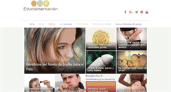 Desktop Screenshot of educalimentacion.com