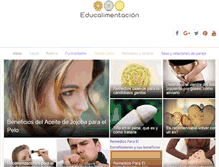 Tablet Screenshot of educalimentacion.com